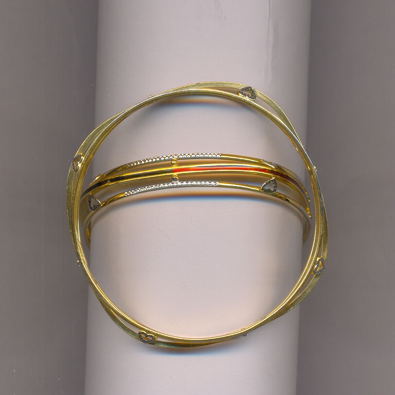 GOLD BANGLE MACHINE CUTTING FANCY