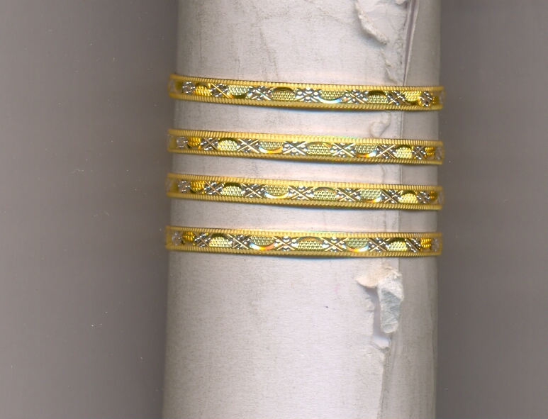 GOLD BANGLE MACHINE CUTTING FANCY