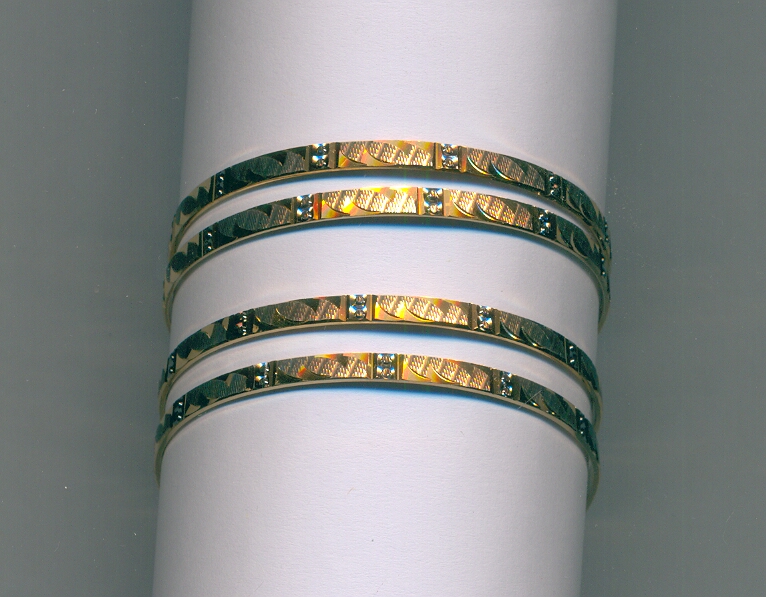 GOLD BANGLE MACHINE CUTTING FANCY
