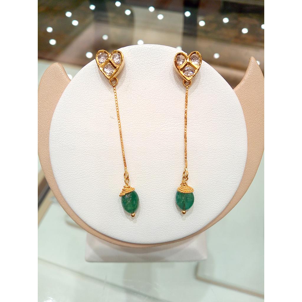 DIAMOND EARHANGING POLKI