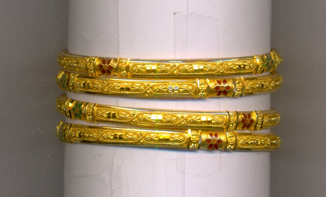 GOLD BANGLE PLAIN FANCY