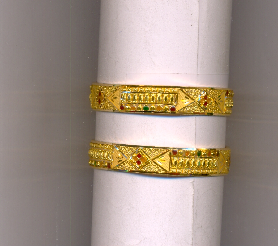 GOLD BANGLE PLAIN FANCY