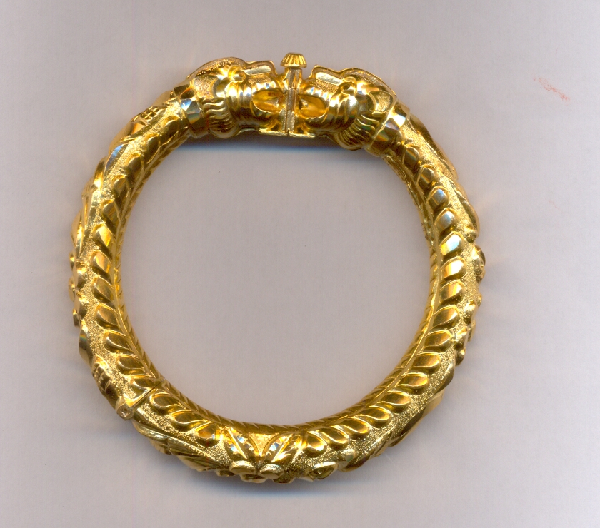 GOLD BANGLE PLAIN FANCY