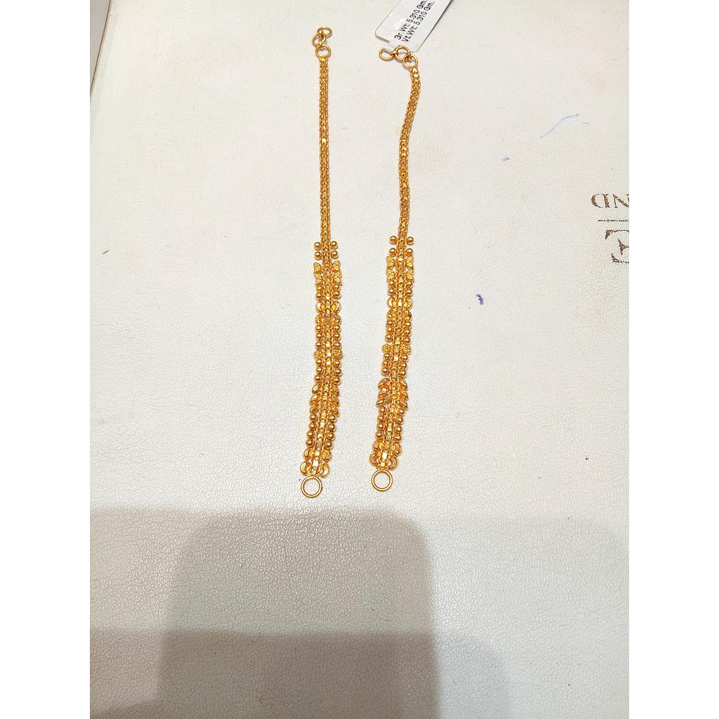GOLD EARCHAIN DESIGNER