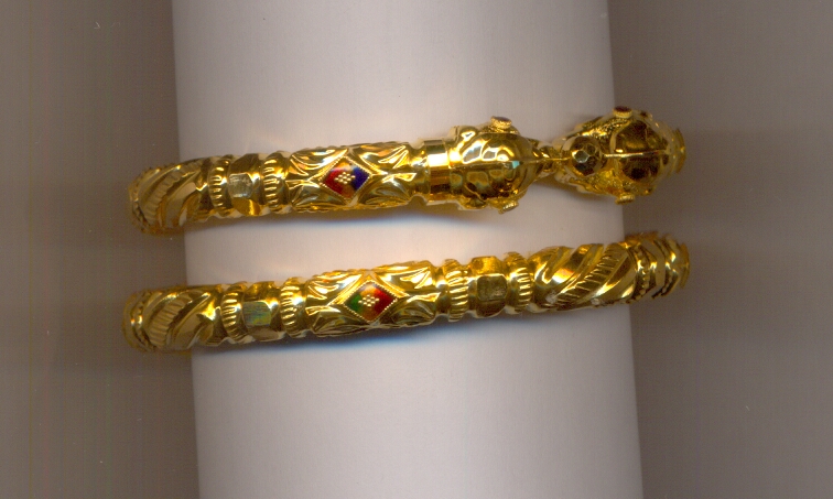 GOLD BANGLE PLAIN FANCY