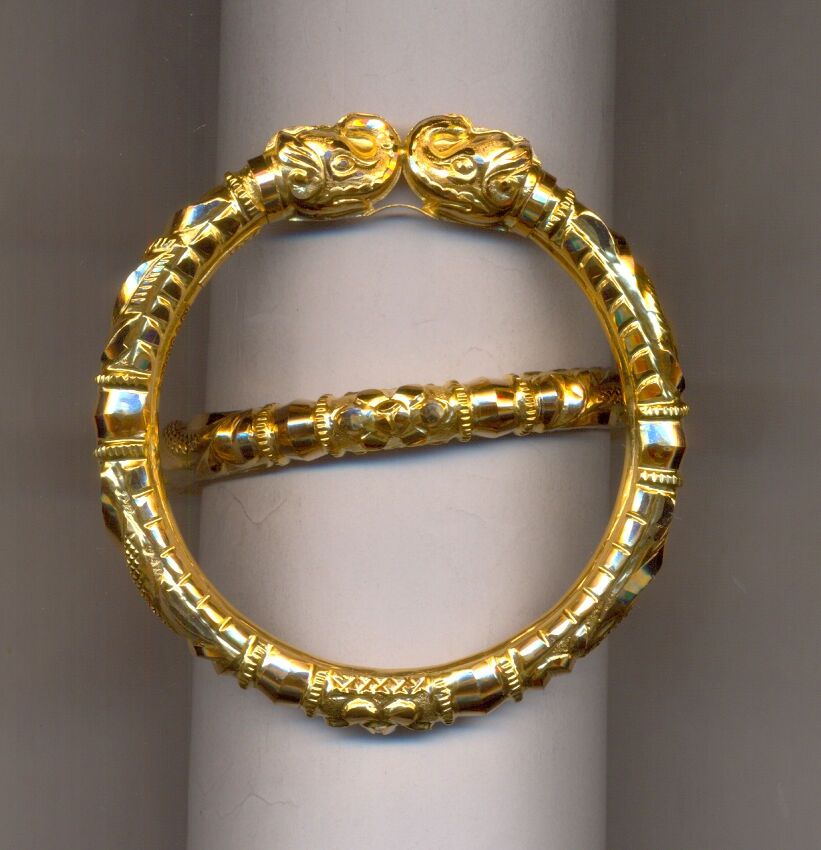 GOLD BANGLE PLAIN FANCY