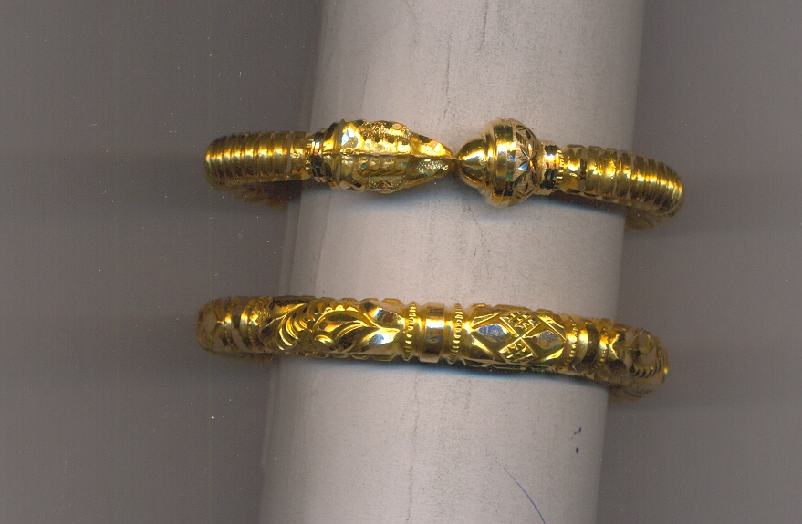 GOLD BANGLE PLAIN FANCY