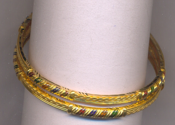 GOLD BANGLE PLAIN FANCY