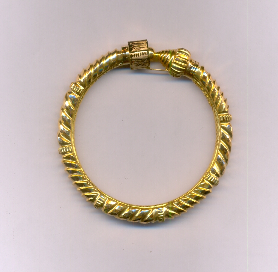 GOLD BANGLE PLAIN FANCY