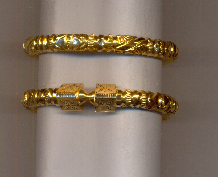 GOLD BANGLE PLAIN FANCY