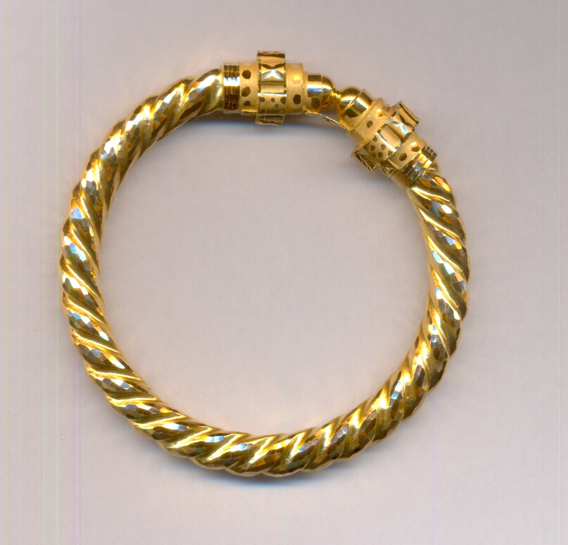 GOLD BANGLE PLAIN FANCY