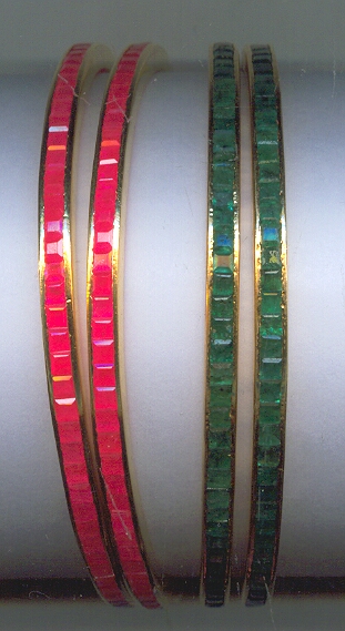 GOLD BANGLE REALSTONE EXCLUSIVE