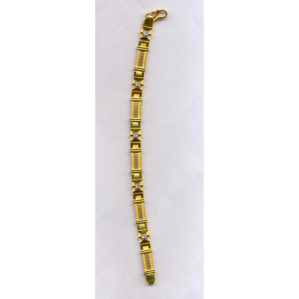 GOLD BRACELET GENTS PLAIN EXCLUSIVE