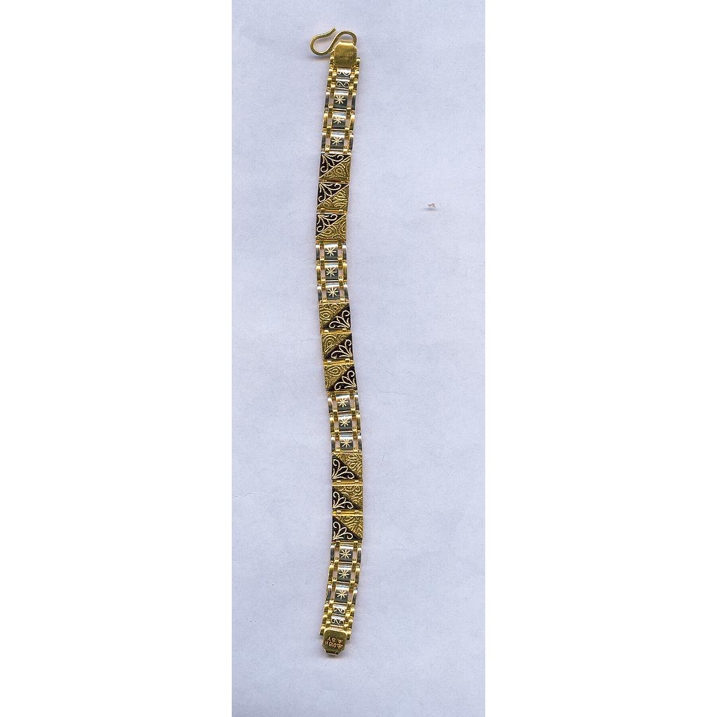 GOLD BRACELET GENTS PLAIN EXCLUSIVE