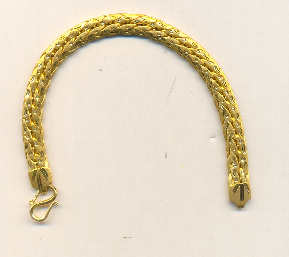 GOLD BRACELET GENTS PLAIN EXCLUSIVE