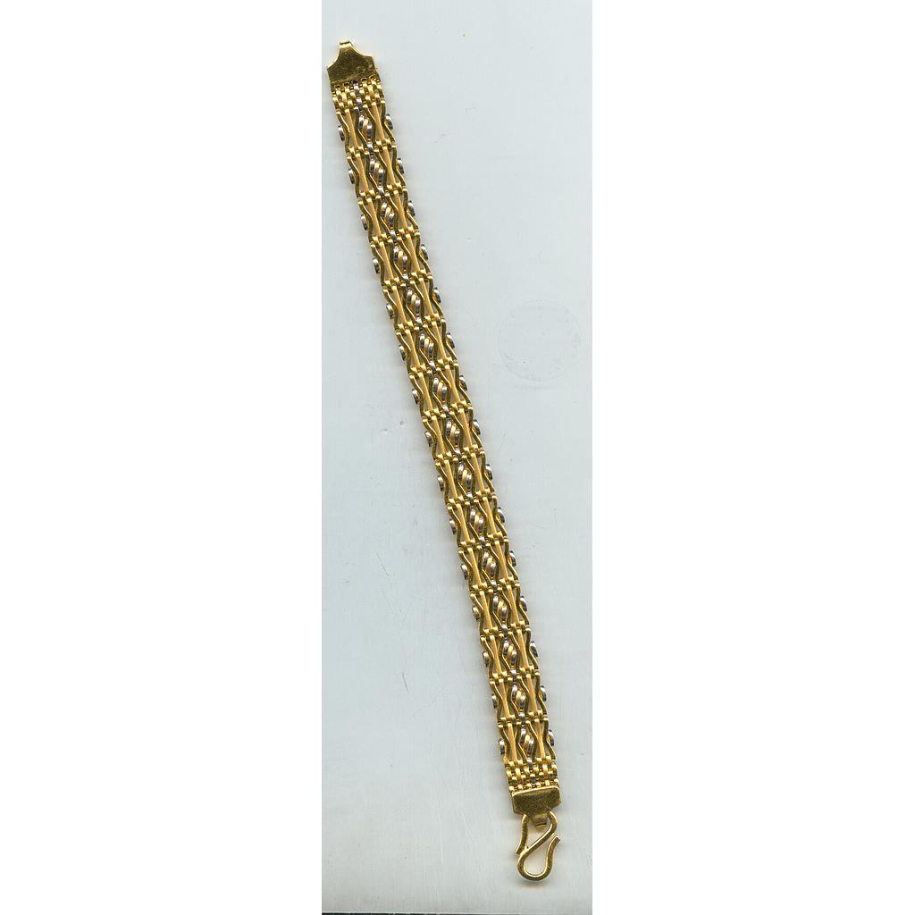 GOLD BRACELET GENTS PLAIN EXCLUSIVE