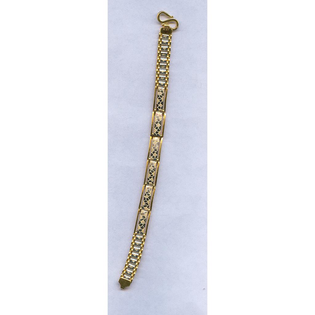 GOLD BRACELET GENTS PLAIN EXCLUSIVE