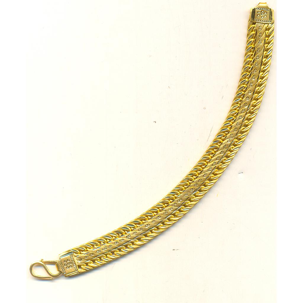 GOLD BRACELET GENTS PLAIN EXCLUSIVE