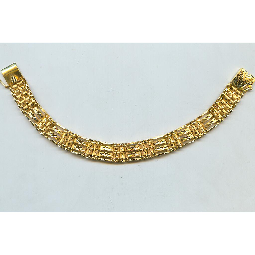 GOLD BRACELET GENTS PLAIN EXCLUSIVE