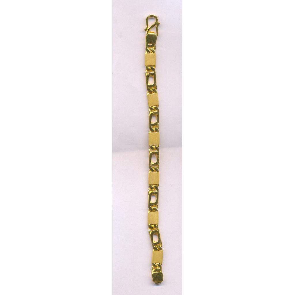 GOLD BRACELET GENTS PLAIN EXCLUSIVE