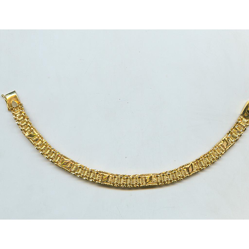 GOLD BRACELET GENTS PLAIN EXCLUSIVE