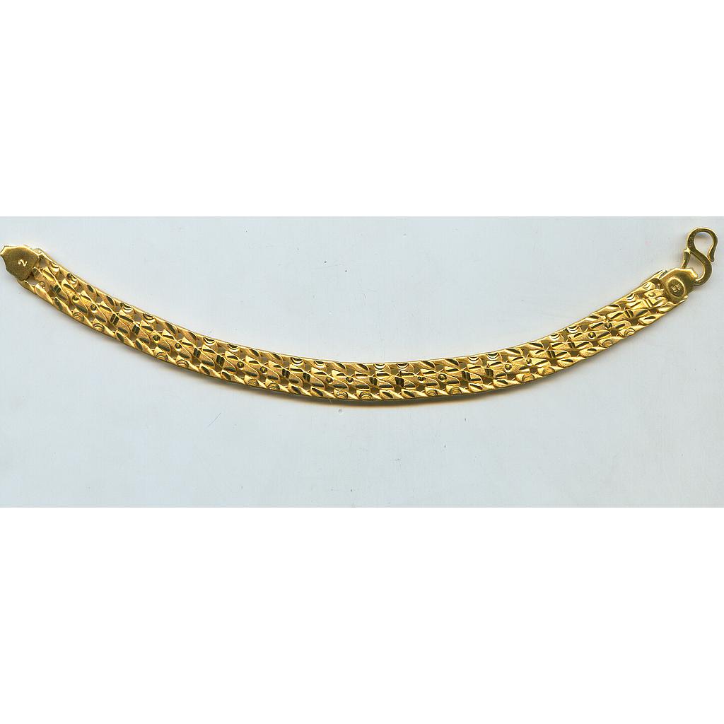 GOLD BRACELET GENTS PLAIN EXCLUSIVE