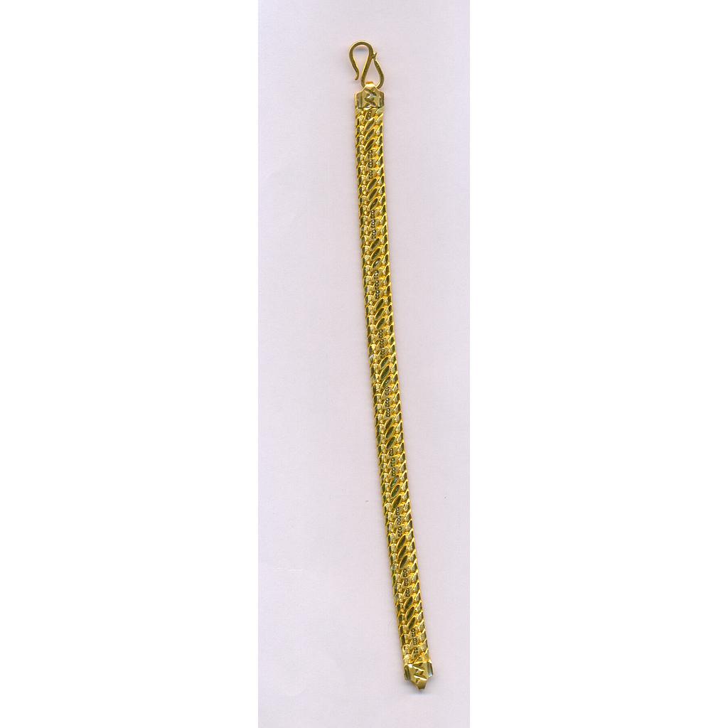 GOLD BRACELET GENTS PLAIN FANCY
