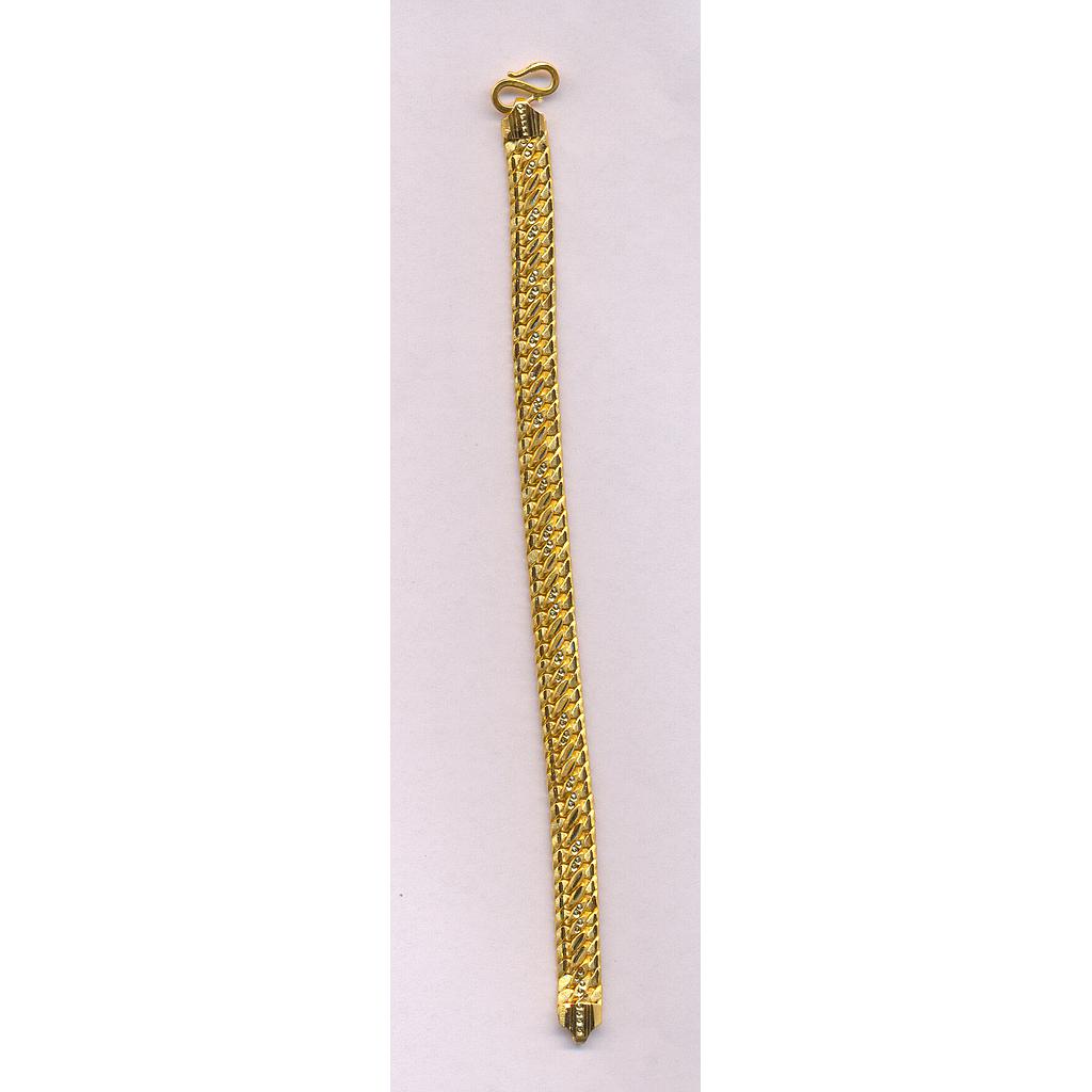 GOLD BRACELET GENTS PLAIN FANCY
