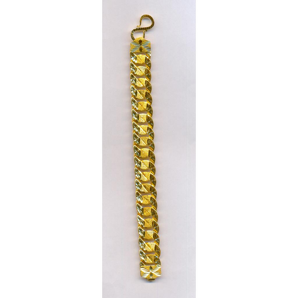 GOLD BRACELET GENTS PLAIN FANCY