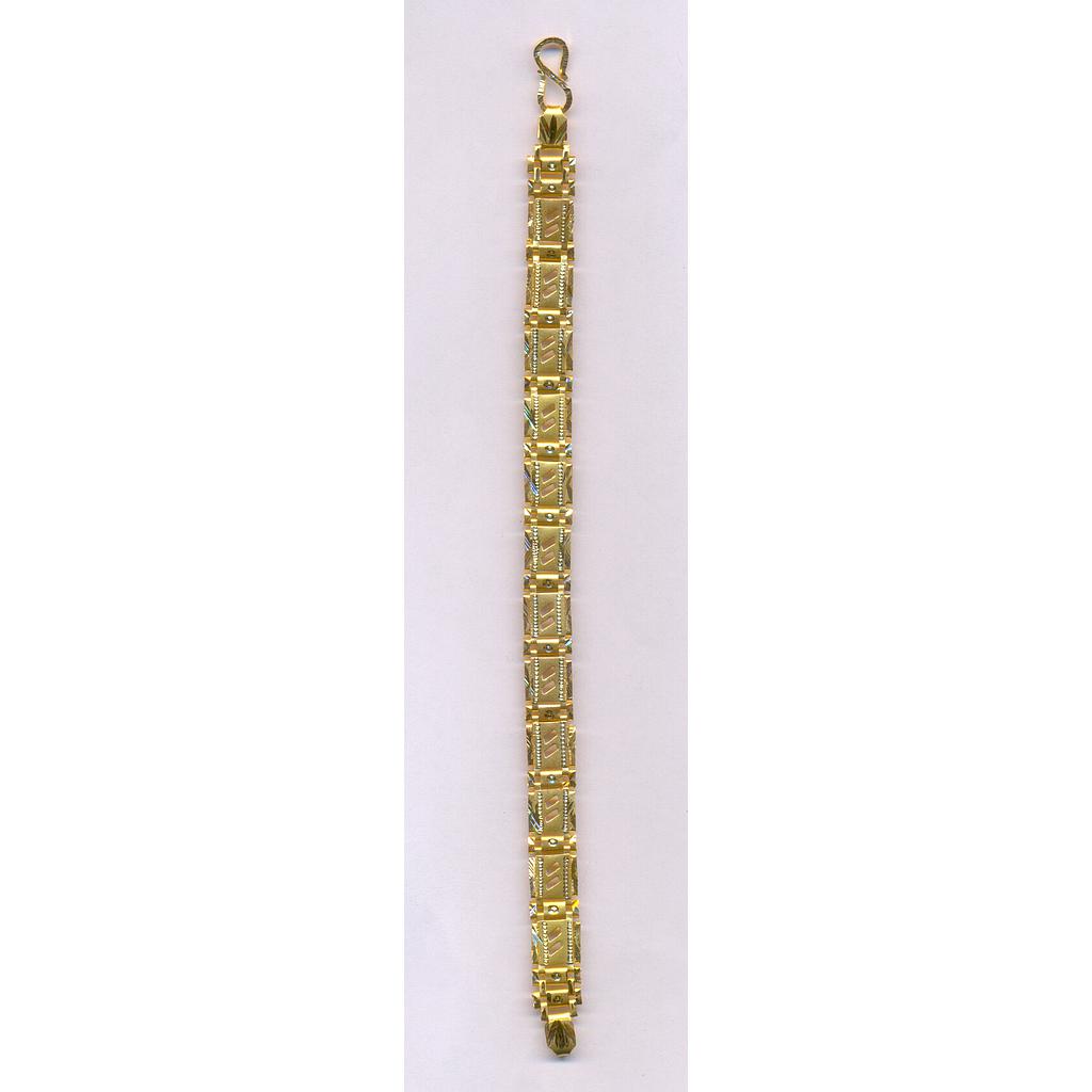 GOLD BRACELET GENTS PLAIN FANCY