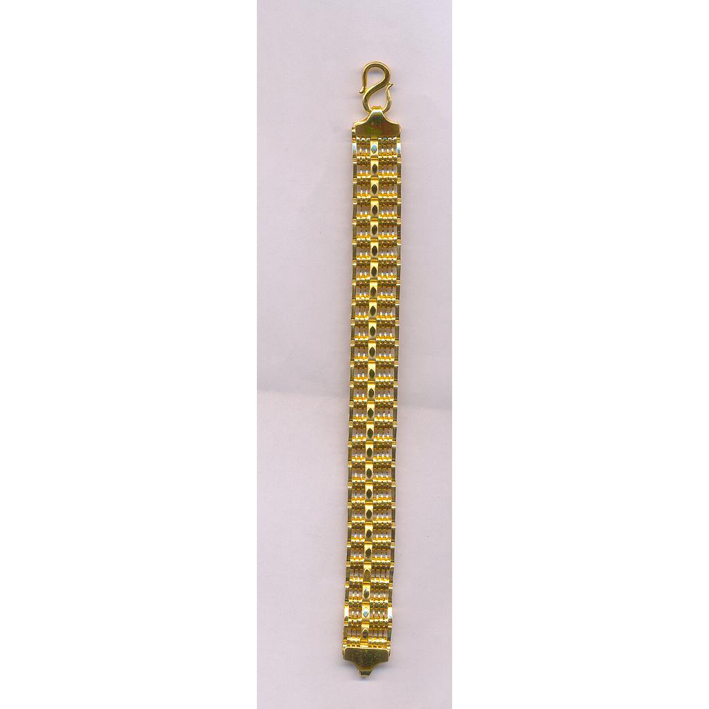 GOLD BRACELET GENTS PLAIN FANCY
