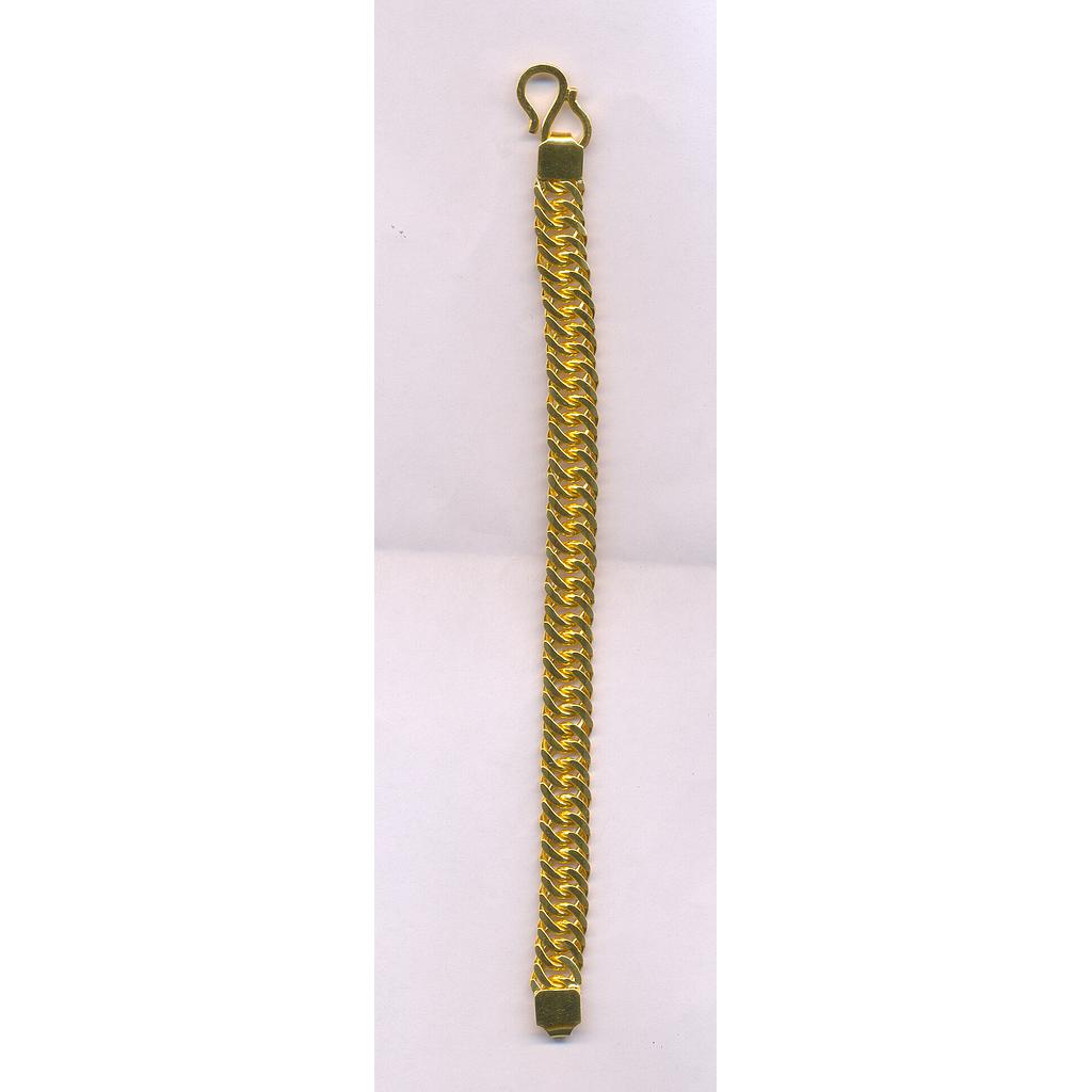 GOLD BRACELET GENTS PLAIN FANCY