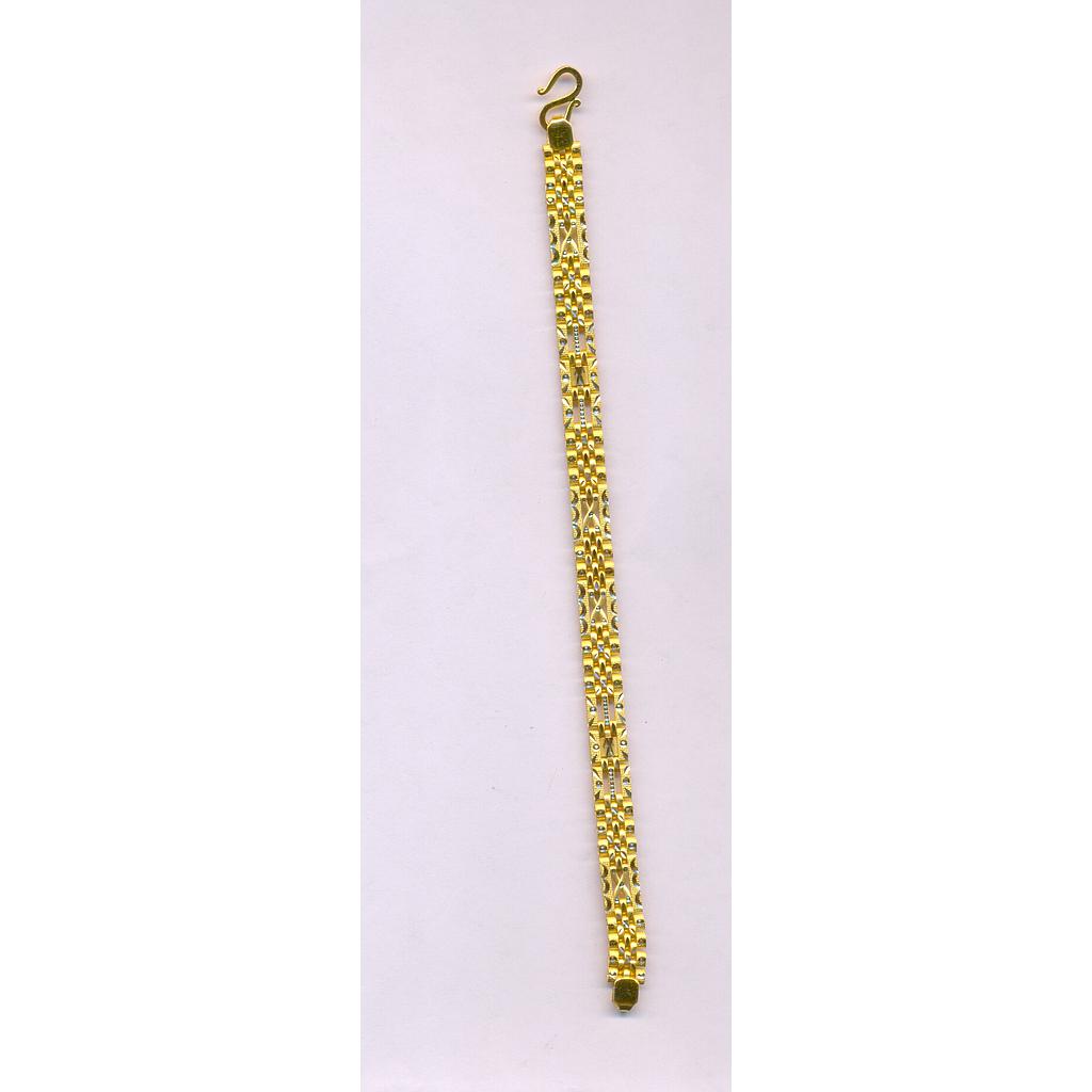 GOLD BRACELET GENTS PLAIN FANCY