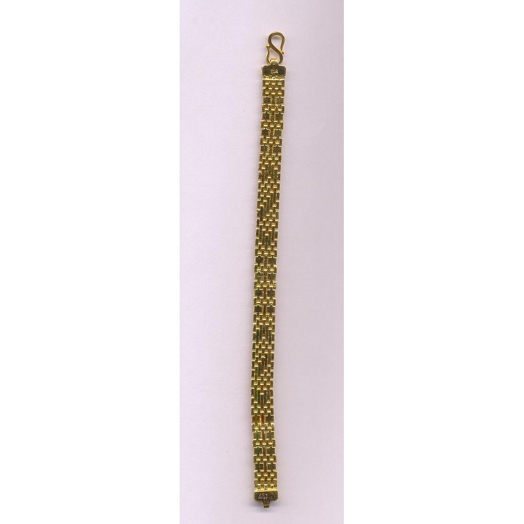 GOLD BRACELET GENTS PLAIN FANCY