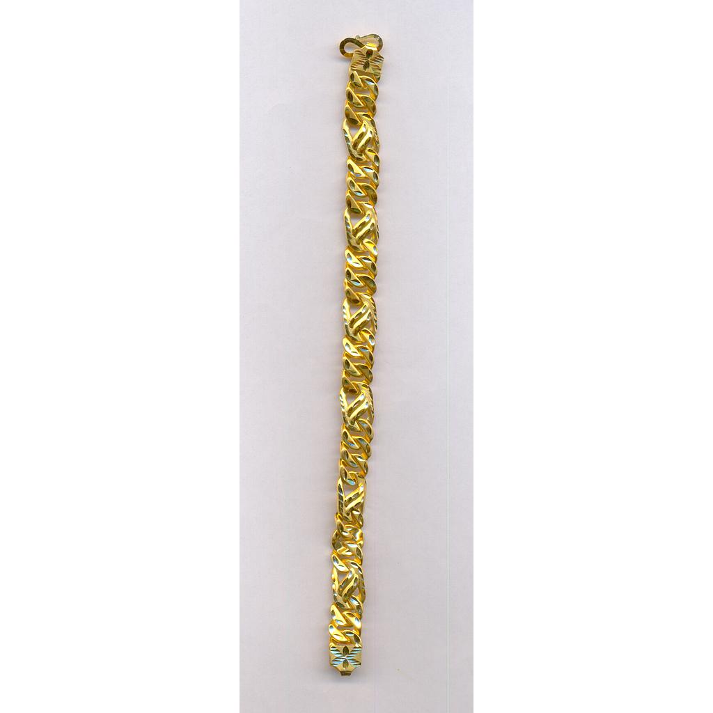 GOLD BRACELET GENTS PLAIN FANCY
