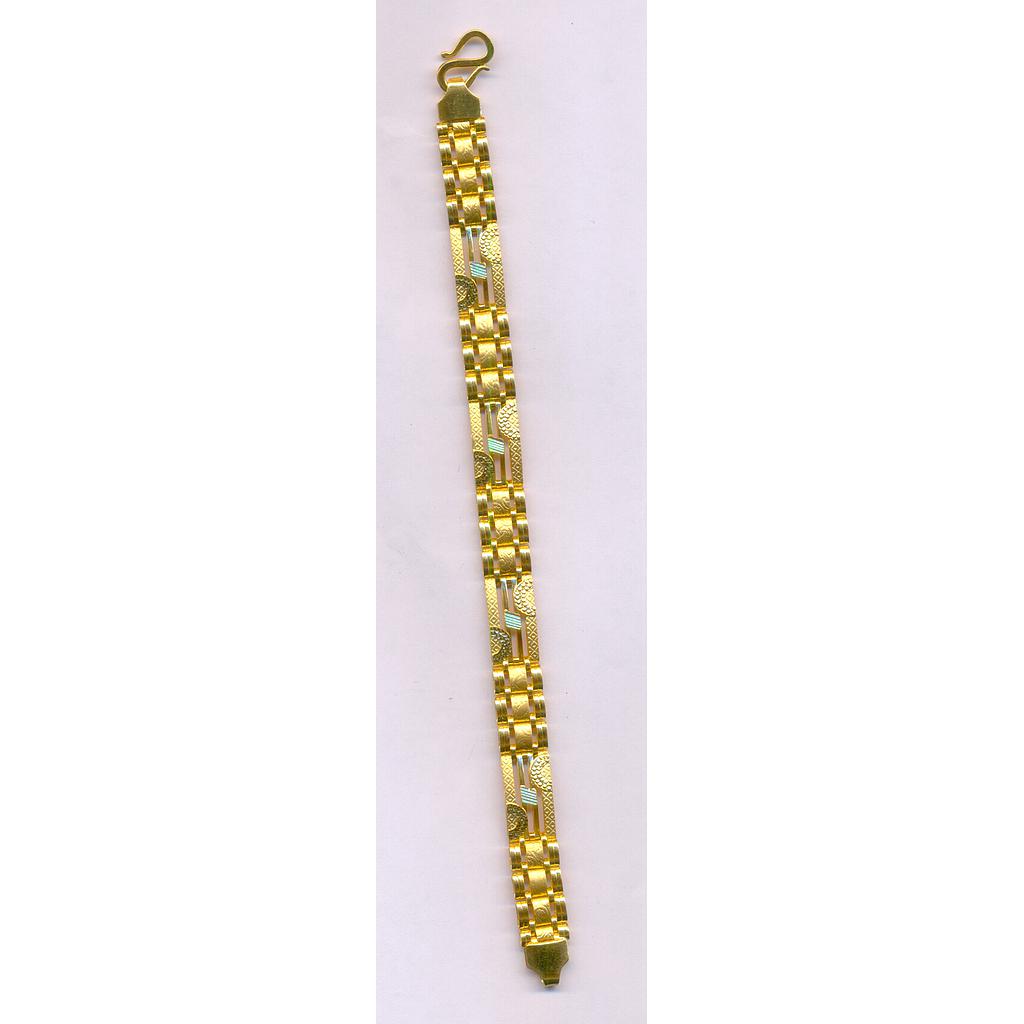 GOLD BRACELET GENTS PLAIN FANCY
