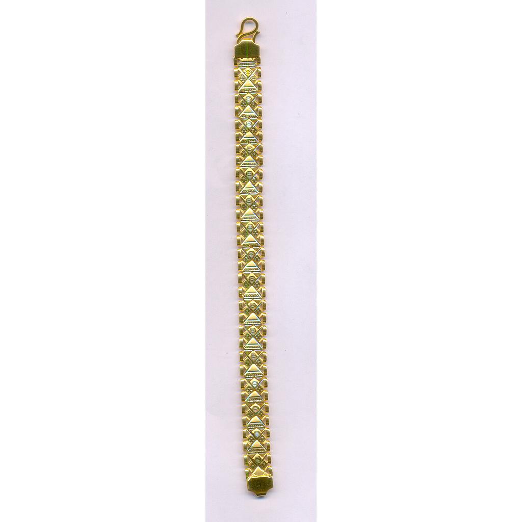 GOLD BRACELET GENTS PLAIN FANCY
