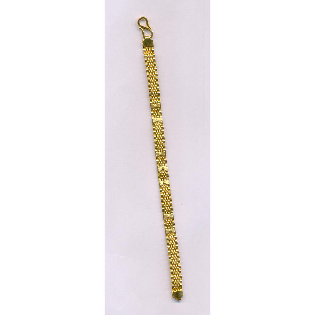 GOLD BRACELET GENTS PLAIN FANCY