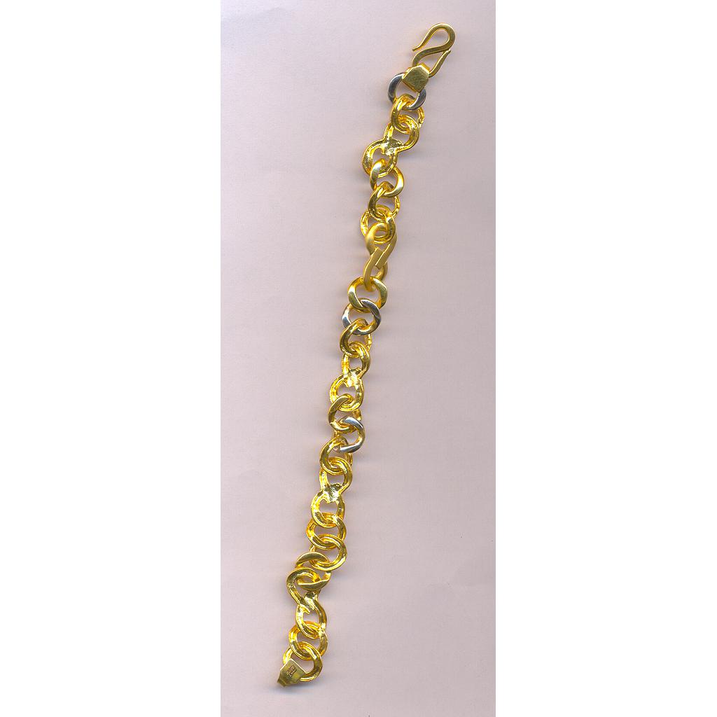 GOLD BRACELET GENTS PLAIN FANCY