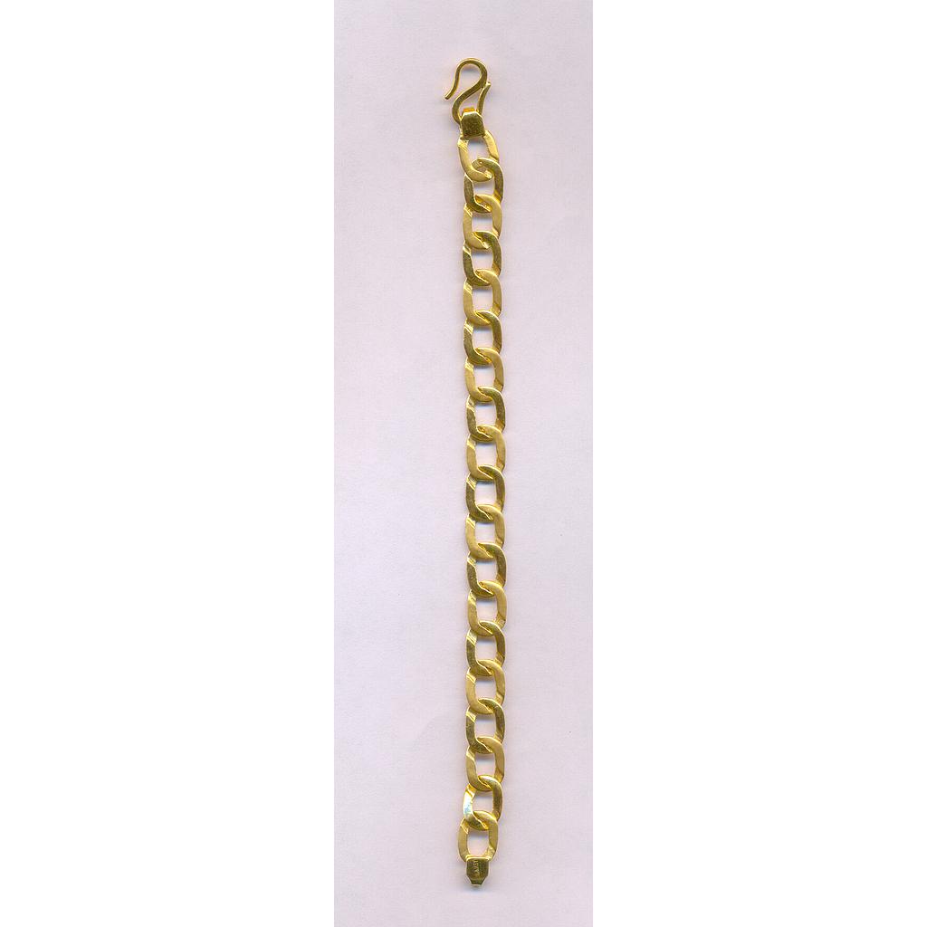 GOLD BRACELET GENTS PLAIN FANCY