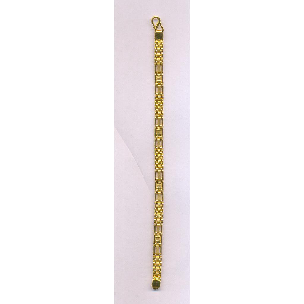 GOLD BRACELET GENTS PLAIN FANCY