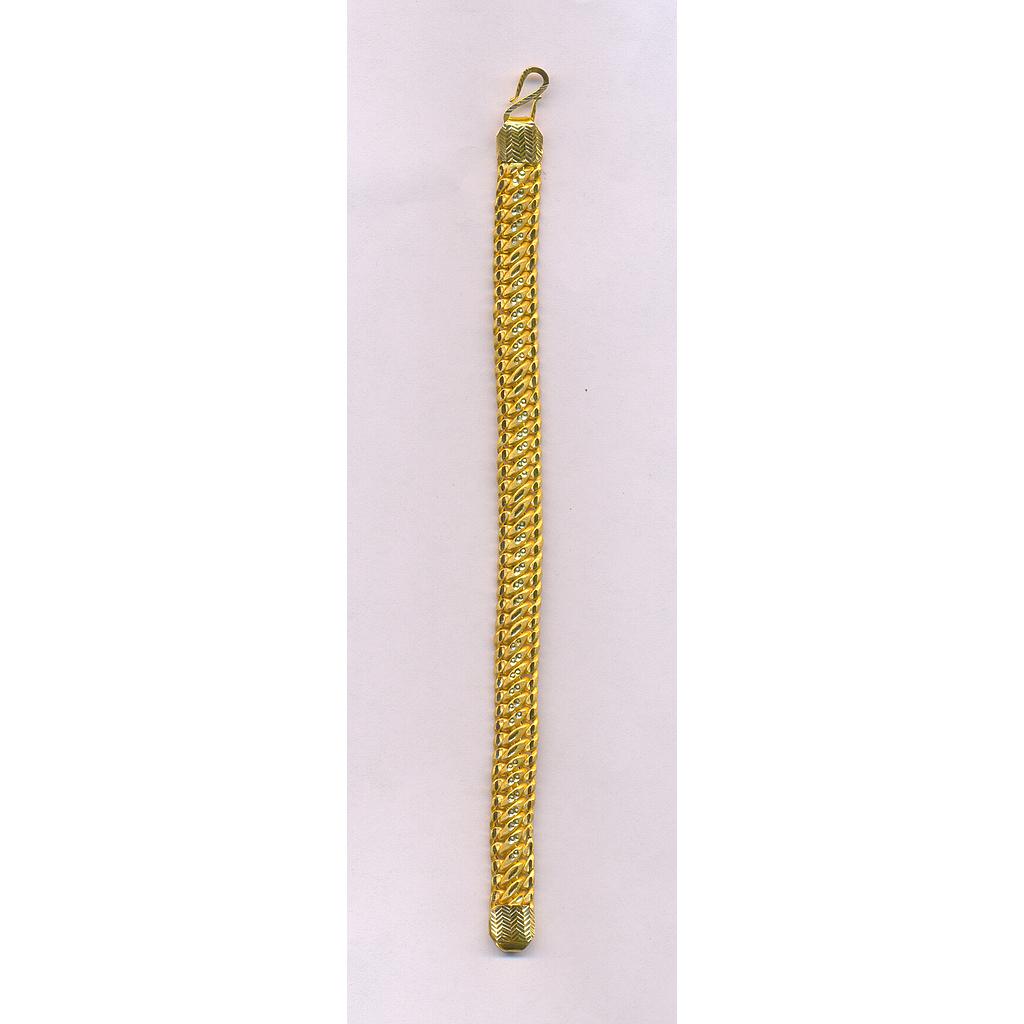 GOLD BRACELET GENTS PLAIN FANCY