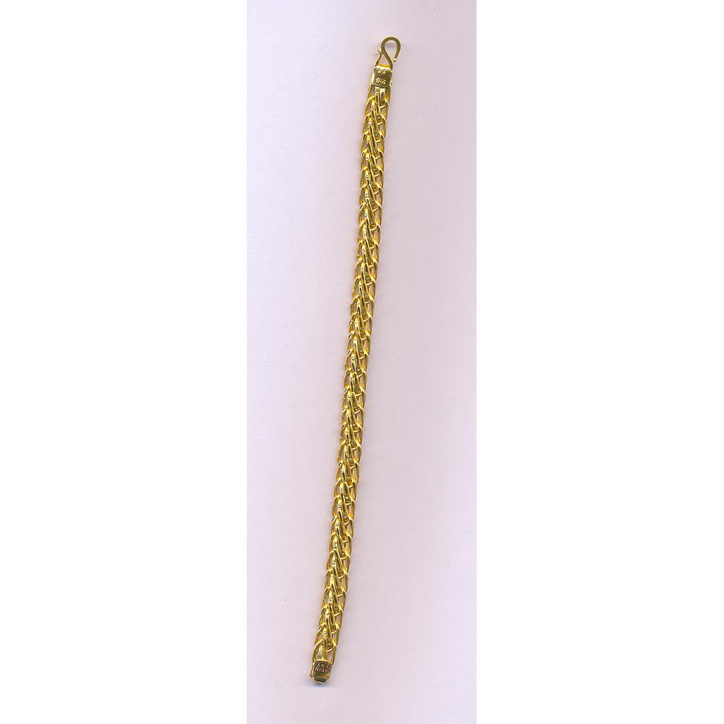 GOLD BRACELET GENTS PLAIN FANCY