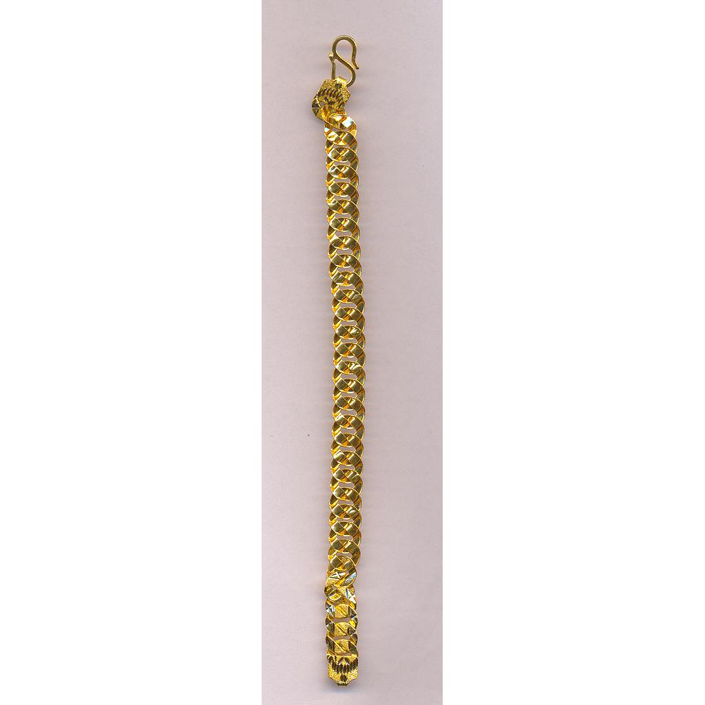 GOLD BRACELET GENTS PLAIN FANCY