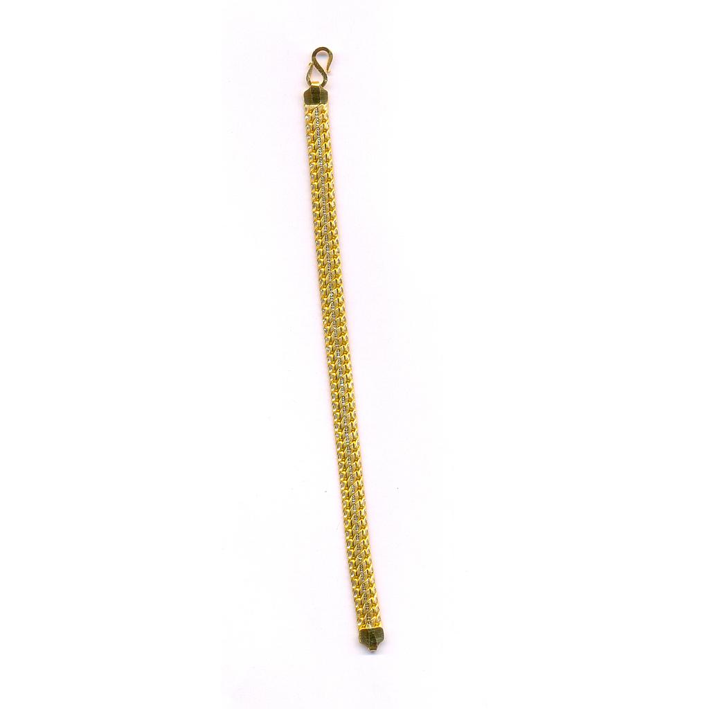 GOLD BRACELET GENTS PLAIN FANCY