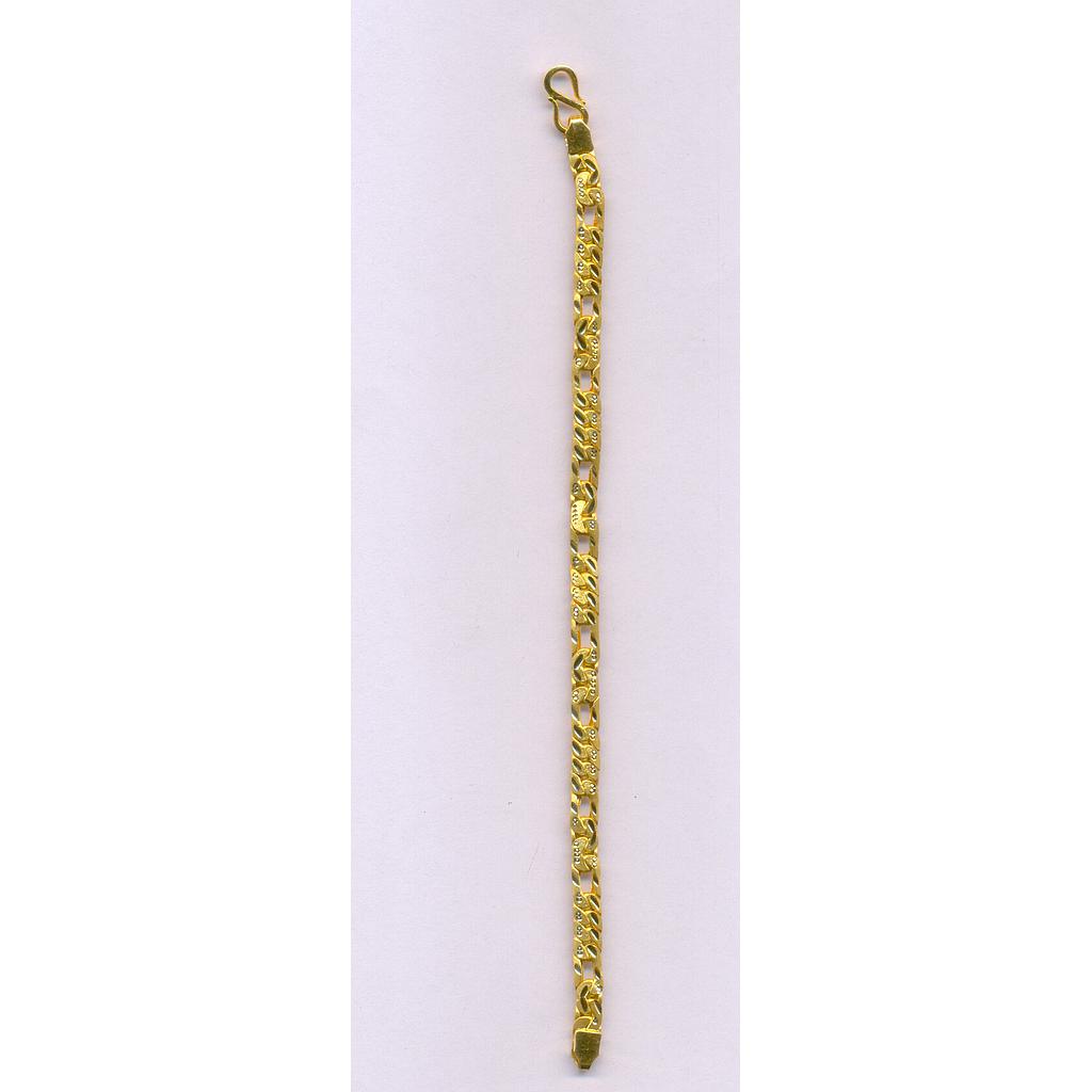GOLD BRACELET GENTS PLAIN FANCY