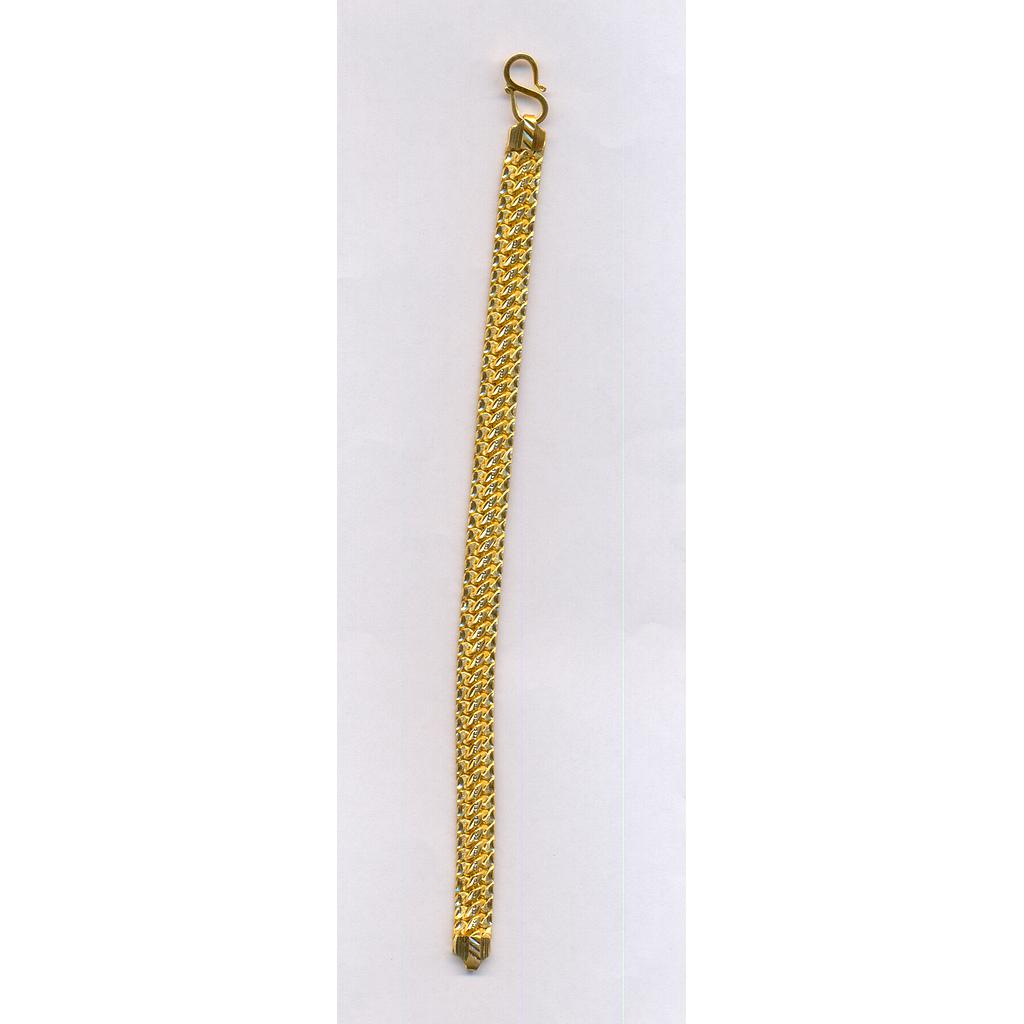 GOLD BRACELET GENTS PLAIN FANCY