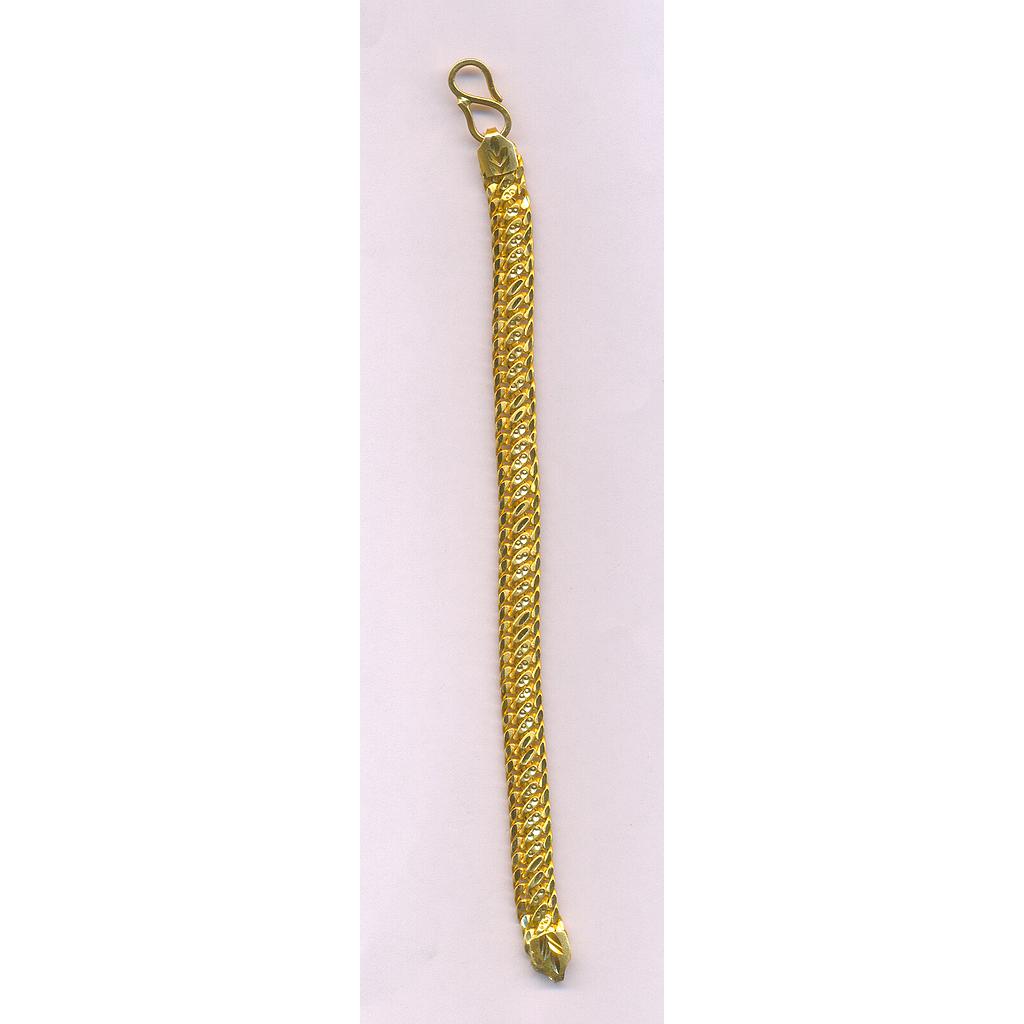 GOLD BRACELET GENTS PLAIN FANCY