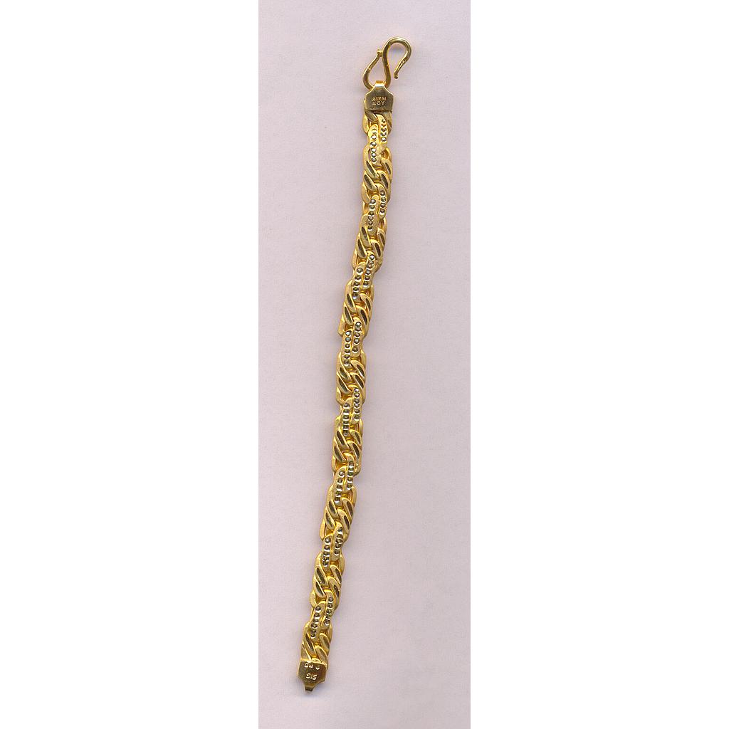 GOLD BRACELET GENTS PLAIN FANCY