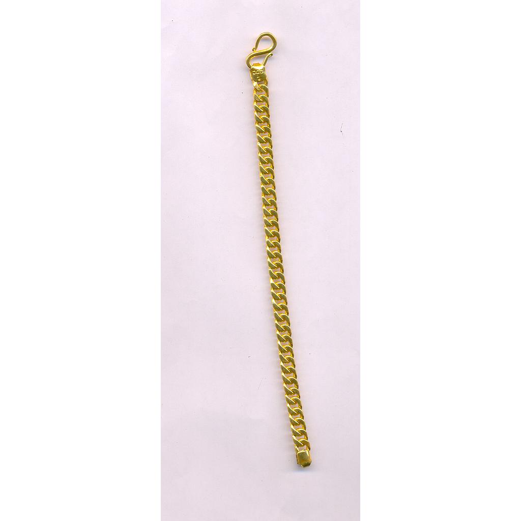GOLD BRACELET GENTS PLAIN FANCY
